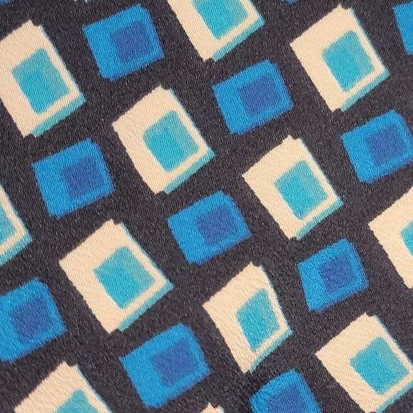 Band of The Free Genevieve Teal Diamond Long Sleeve Mini Dress Women's Medium - Picture 7 of 12